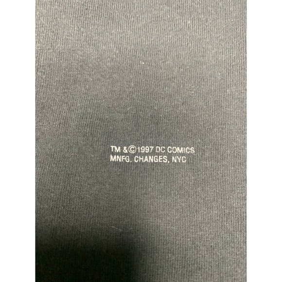 Vtg 1997 Superman DC Comics T-Shirt Size XXL 2XL Superhero Black Silver - Picture 5 of 5